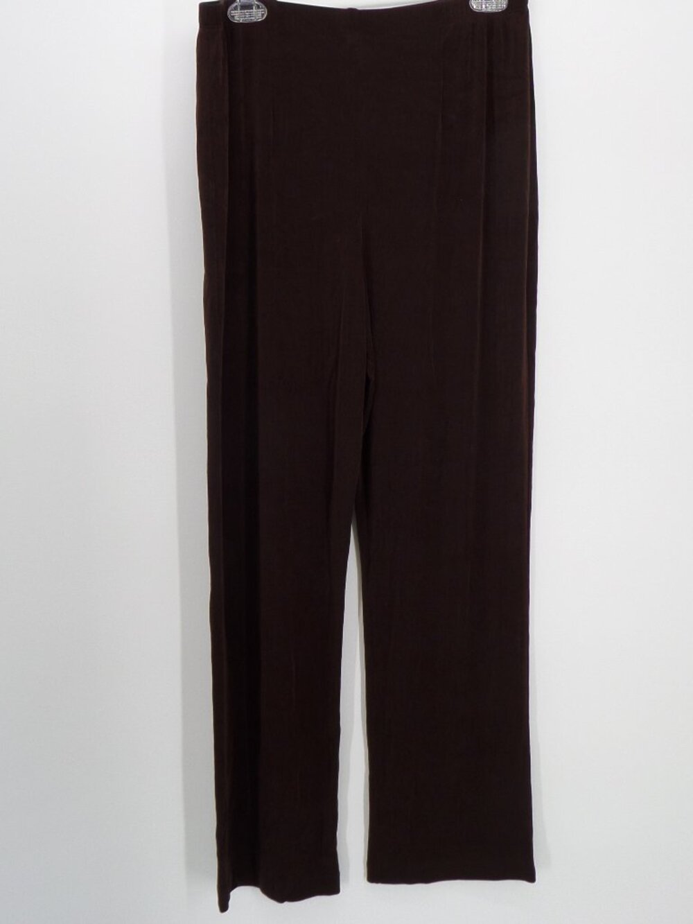 Chic's Travelers Women's Fall Wide Leg Dark Brown Color Pants Size 2 US 12